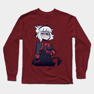 Maid Lucy Shy Examtaker (Helltaker) Long Sleeve T-Shirt